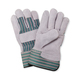 NSI Premium Shoulder Leather Palm Safety Cuff Work Gloves - Large