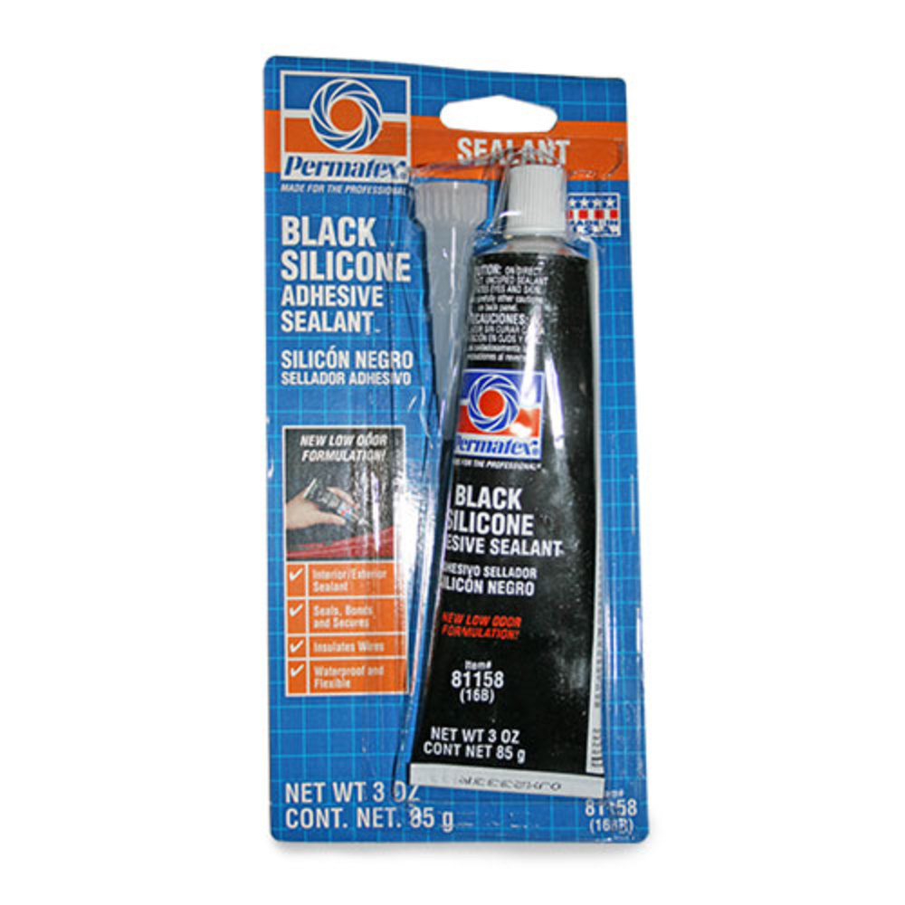 Permatex® Black Silicone Adhesive Sealant, 3 OZ – Permatex