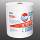 Kimberly-Clark WypAll* X80 White Jumbo Roll Heavy-Duty Task Wipers, 475 Roll