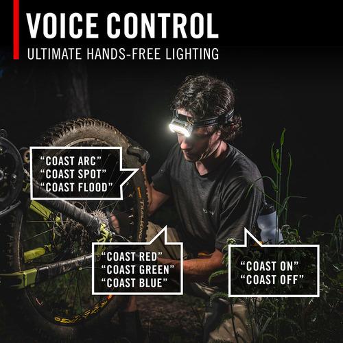 Coast® RL35R Headlamp With Voice Activation