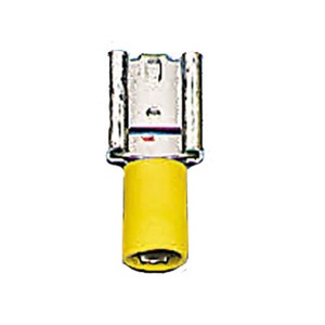 Female Spade Connector Yellow Large