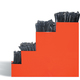 Black Tie Strap Rack Assortment 800 Pcs