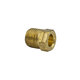 Brass SAE 45-Degree Inverted Flare Brass Nut - 5/16 Inch Tube x 1/2 Inch Thread