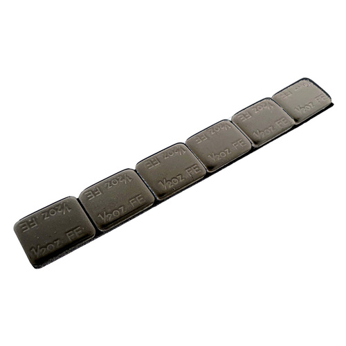 PRO Series ½ oz. 20lb. Roll Black Coated Steel Wheel Weight - 640Segments/Roll