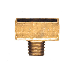 Brass Pipe - Fittings Extruded Male Branch Tee - 1/8 Inch Pipe Thread (PT)