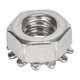 1/2-13 Hex Flange Nut With Serrations - Standard-  316 Stainless Steel