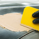 Flexible Plastic Spreader - Yellow - 4 Inch x 3 Inch