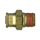Brass Push-To-Connect - DOT Air Brake - Nylon Tubing Male Connector - 1/2 Inch Tube x 3/8 Inch Male Pipe Thread (MPT)