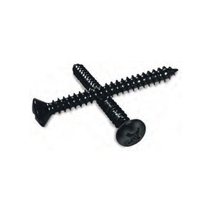 Phillips Oval Head Self-Tapping Screw Black 8X1