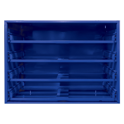 4 Drawer Rack Large OEM Blue (15 Inch - Height x 20 Inch - Length x15.875 Inch - Width)