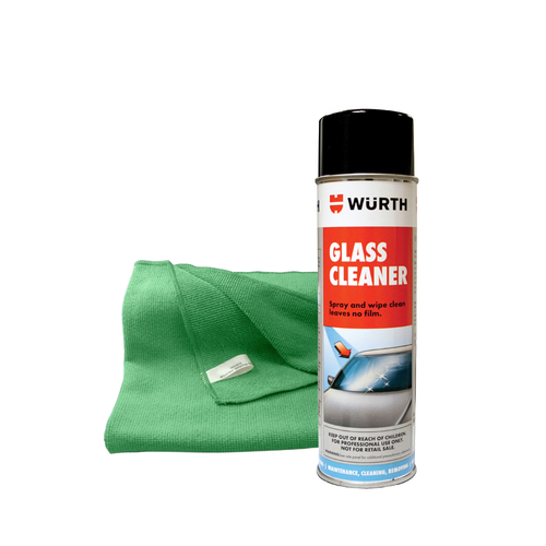 Glass Cleaner & Microfiber Cloth
