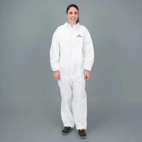 NSI ActivGARD® LX Collar, Elastic Wrists & Ankles Polyethylene CoatedStandard Disposable Coveralls - 2XLarge
