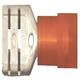Red Female Spade Nylon 1/4
