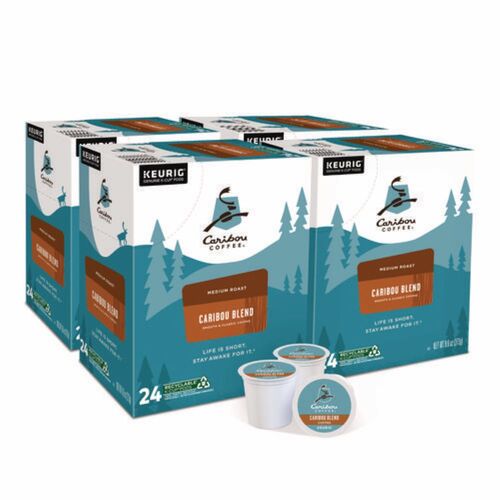 Caribou Coffee Caribou Blend Coffee K-Cups, 96/Carton
