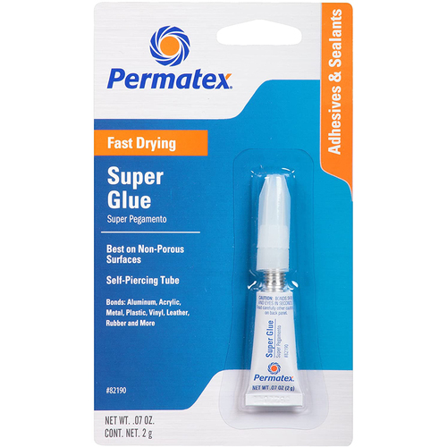 Permatex Super Glue, 2g Super Glues Adhesive and Bonding