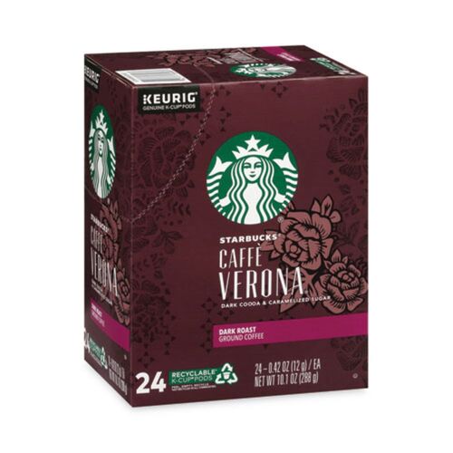 Starbucks Caffe Verona Coffee K-Cups Pack, 24/Box