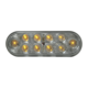 Amber Signal/Park Clear Oval Lens 10 LED 6 1/2