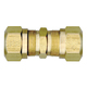 Brass DOT Air Brake Fitting - Nylon Tubing Union - 1/4 Inch Tube