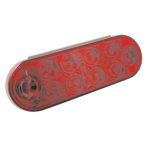 Red Stop/Turn/Tail Oval 10 LEDS 6 1/2"X 2 1/4"X 1 1/8"