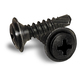 Chrome Phillips Oval Head SEMS Self-Drilling Screws with Washer 8X1-1/4
