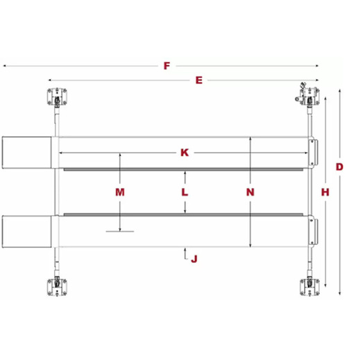 HDS-27 / 27,000lb Capacity 4 Post Lift