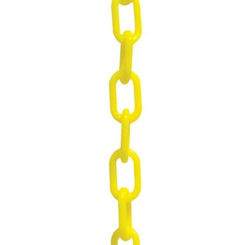 Crowd Control Stanchion Plastic Chain - Yellow - 100 Feet Per Box