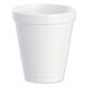 Dart Foam Drink Cups, 8 Oz, White, 1000 Cups Per Carton
