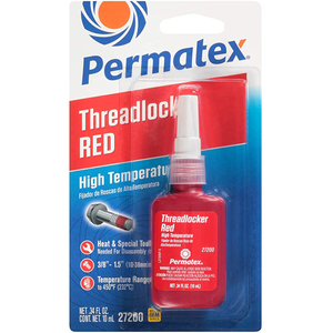 Permatex High Temperature Threadlocker Red, 10ml