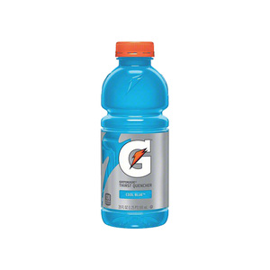 G-Series Perform 02 Thirst Quencher, Cool Blue, 20 oz Bottle, 24/Carton