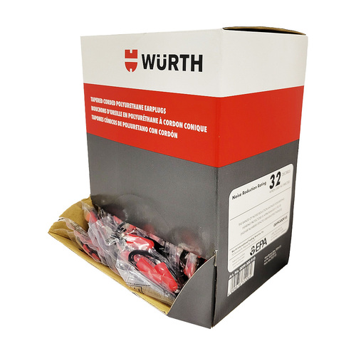 Corded Ear Plugs - Red
