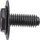 M4.2 - 1.41 X 25MM Indented HEX Flange Head SEMSTapping Screw Black Zinc GM