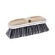 Polystyrene Vehicle Brush with Vinyl Bumper, Black/White Polystyrene Bristles, 10