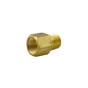Brass Pipe - Fittings Adapter - 3/8 Inch Male Pipe Thread (MPT) To 3/8 Inch Female Pipe Thread (FPT)