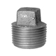Black Iron Square Plug Solid - 1 Inch Pipe Thread (PT)