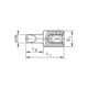 ZEBRA 1/4 Inch Slotted Socket Bit - 5.5mm X 1.0mm