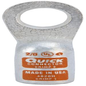 Heavy Wall Lugs 2/0 Gauge 1/2 Inch