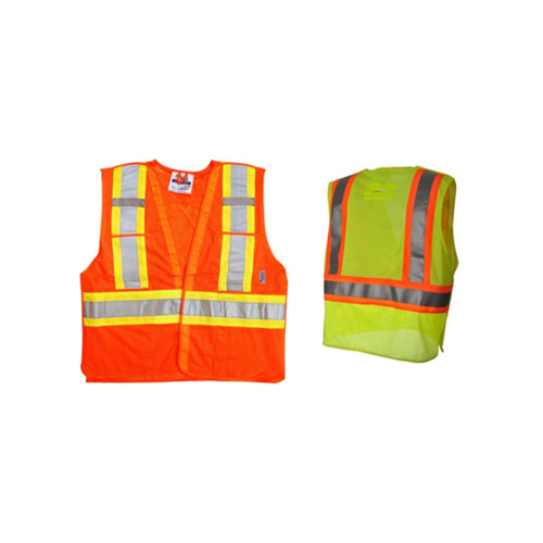 Viking® 5 Point Tear Away Class 2 Safety Vest - Mesh - Hi-Vis Orange -4XL/5XL