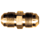 Brass SAE 45-Degree Flare Union Coupling - Tube to Tube - 5/16 Inch Tube