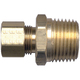 Brass Air Shift Transmission - Fittings Connector Tube to Male Pipe - 1/8 Inch Tube x 1/16 Inch Male Pipe Thread (MPT)