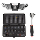 ZEBRA 1/4 INCH RATCHET COMBO WRENCH ASSORTMENT W/ BIT ASSORTMENT BUNDLE