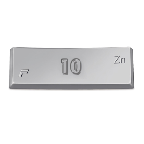 Contoured Adhesive Coated Zinc Wheel Weight 10 Gram