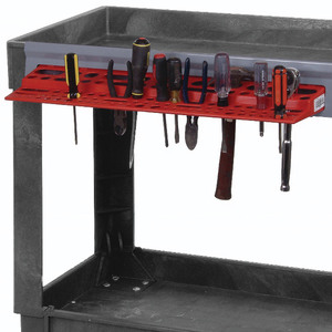Quantum# Storage Systems Plastic Mobile Cart Tool Rack