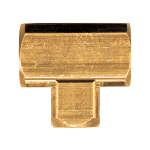 Brass Pipe - Fittings Extruded Tee - 1/8 Inch Female Pipe Thread (FPT) All Ends