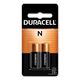Duracell Specialty Alkaline Battery, N, 1.5 V, 2/Pack