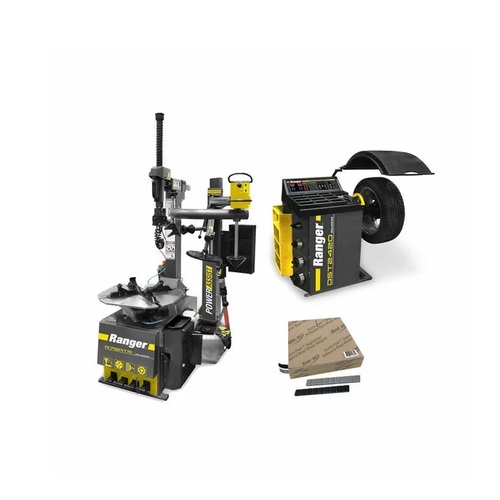 (1) R76ATR Tire Machine + (1) DST2420 Tire Balancer + (1 of each) Black& Silver Adhesive Wheel Weights / LOW VOLTAGE
