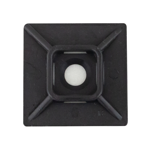 Self-Adhesive Cable Tie Mounting Pads- Black (1