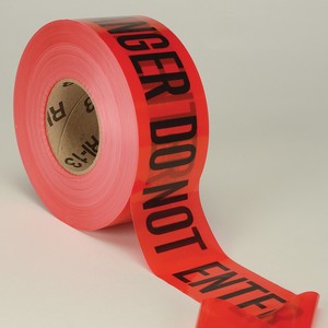 3 Mil Red Barrier Tape 3 Inches x 1,000 Feet Danger