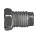 Brass SAE - 45-Degree Inverted Flare Specialty Nuts - European Standard - 3/16 Inch Tube x M10 Thread