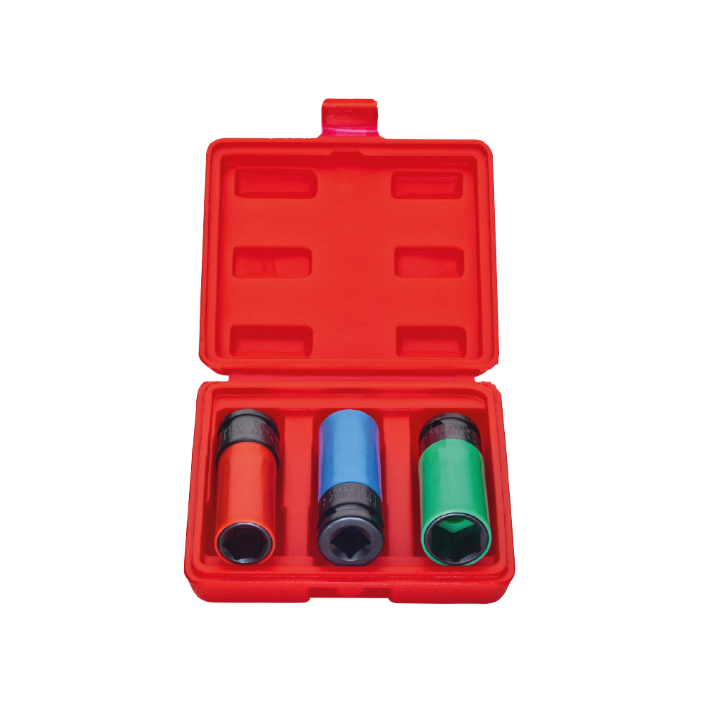 Power Socket Set 1 2 Inch 3 Pieces 17mm 19mm 21mm Pneumatic