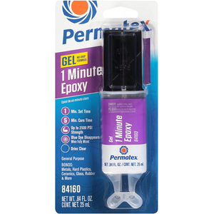 Permatex Permapoxy 1 Minute General Purpose Epoxy Clear